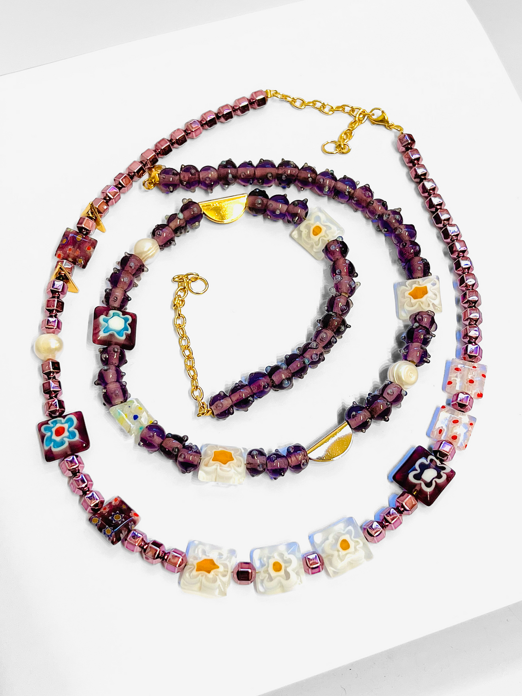 Paquete de collares morado