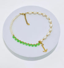 Cargar imagen en el visor de la galería, Collar calcedonia ancla

