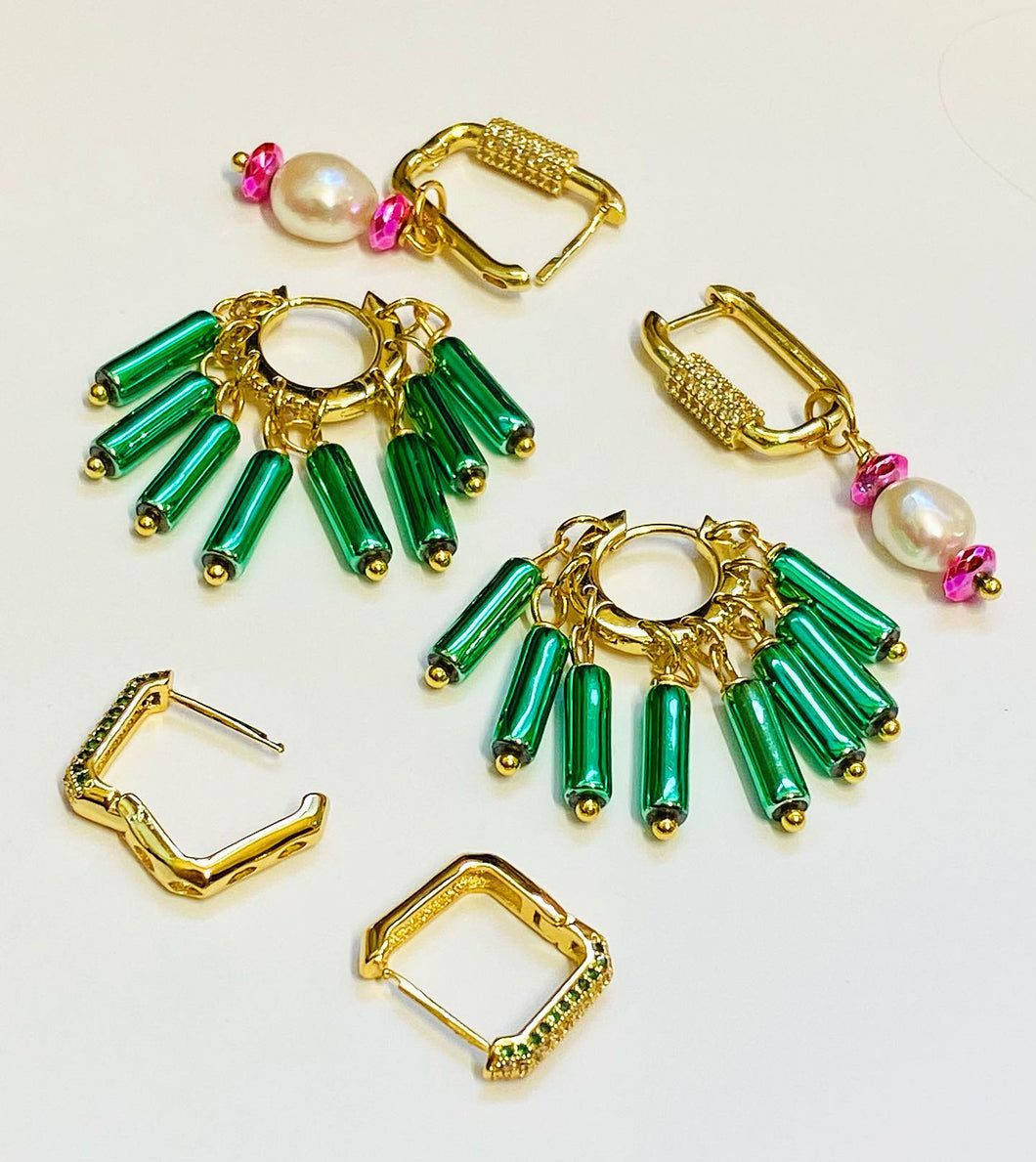 Aretes Flecos Hematita